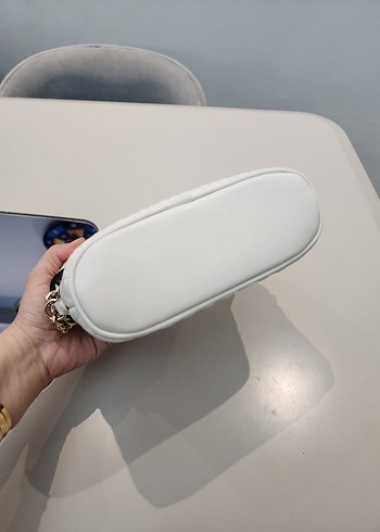 Nine West Beyaz Deri Kadın Omuz Çantası - Görsel 4