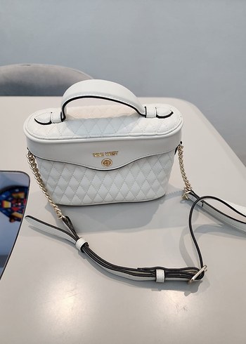 Nine West Beyaz Deri Kadın Omuz Çantası - Görsel 2