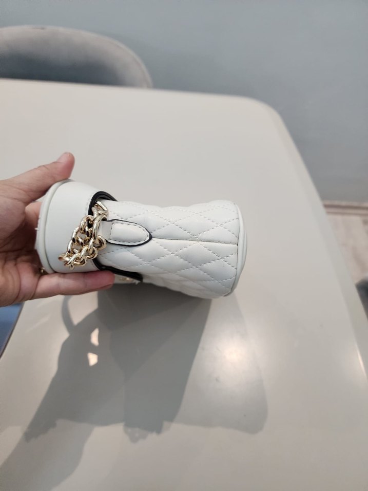 Nine West Beyaz Deri Kadın Omuz Çantası - Görsel 5