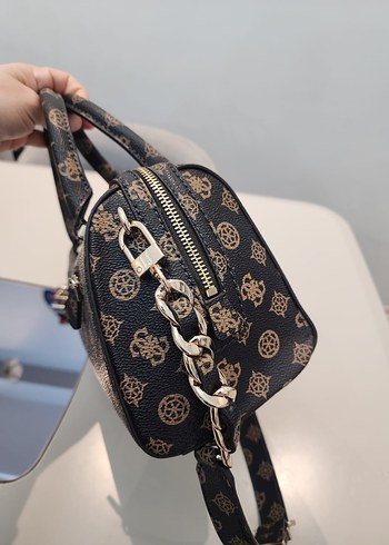 Kahverengi Baskılı Kadın Omuz Çantası - Görsel 6