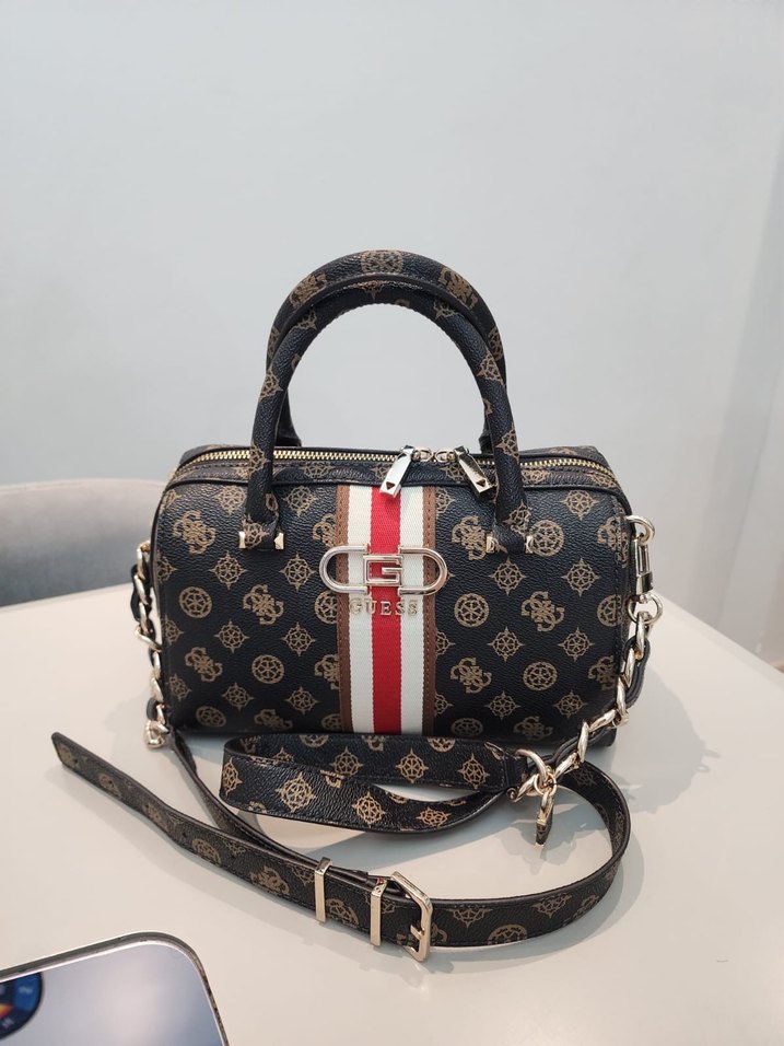 Kahverengi Baskılı Kadın Omuz Çantası - Görsel 2