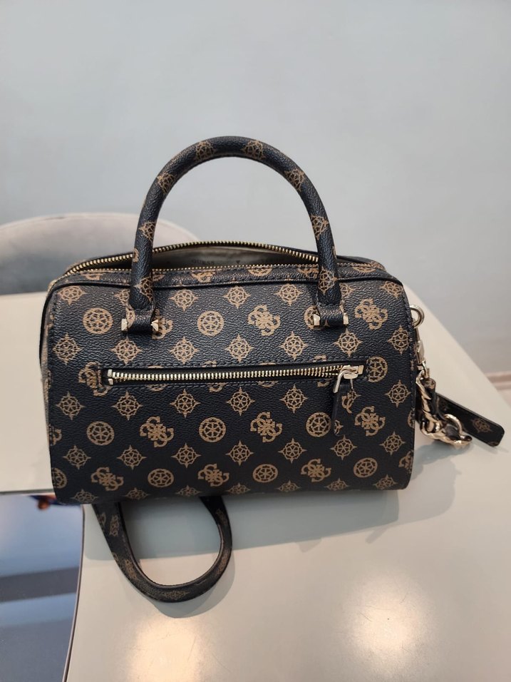 Kahverengi Baskılı Kadın Omuz Çantası - Görsel 4