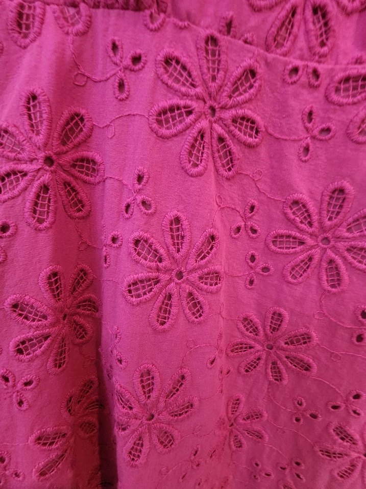 Adl Pembe Dantel Detaylı Midi Kadın Elbise - Görsel 5