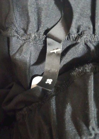 Volanlı Siyah Uzun Etek - Görsel 4