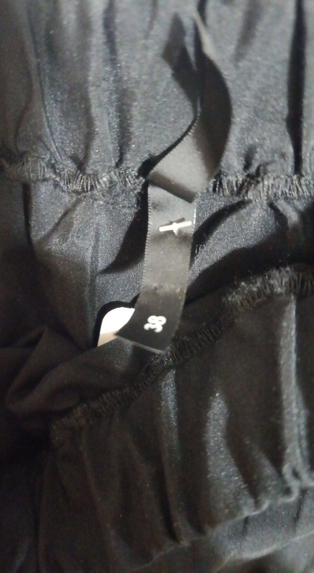 Volanlı Siyah Uzun Etek - Görsel 4