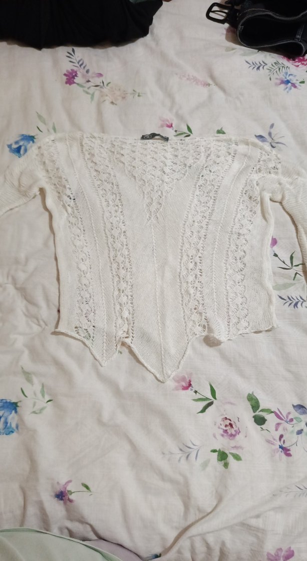 Dantel Detaylı Bohem Kadın Triko Şal - Görsel 4