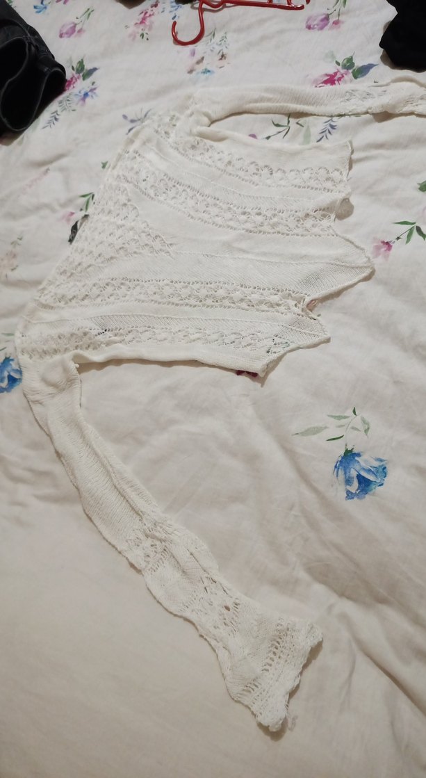 Dantel Detaylı Bohem Kadın Triko Şal - Görsel 2