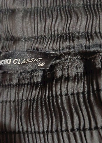 Kadın Siyah Piliseli Uzun Etek - Görsel 4