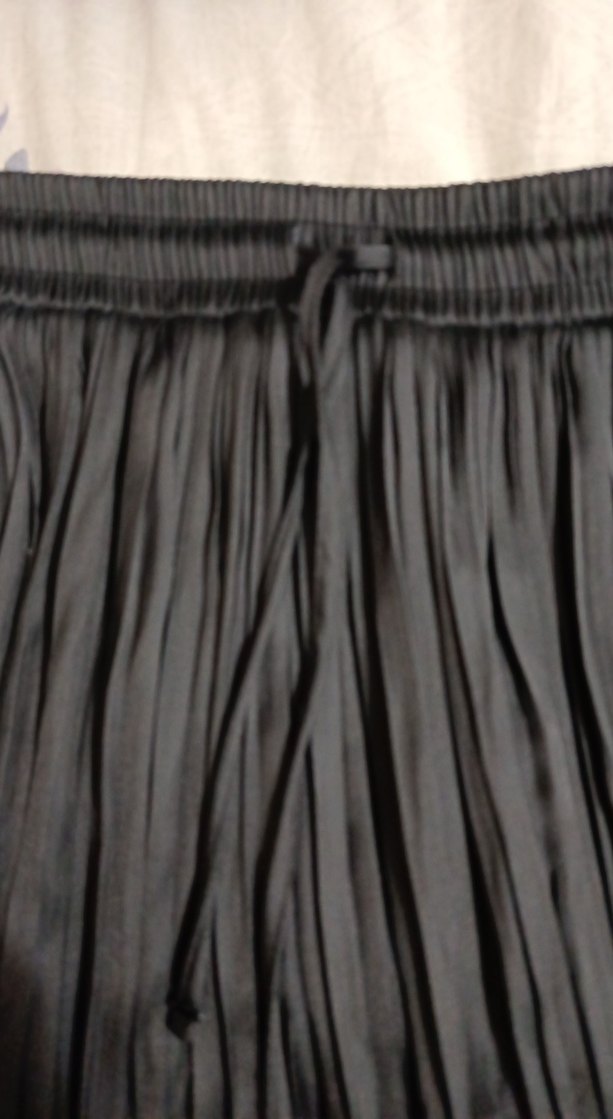 Kadın Siyah Piliseli Uzun Etek - Görsel 3