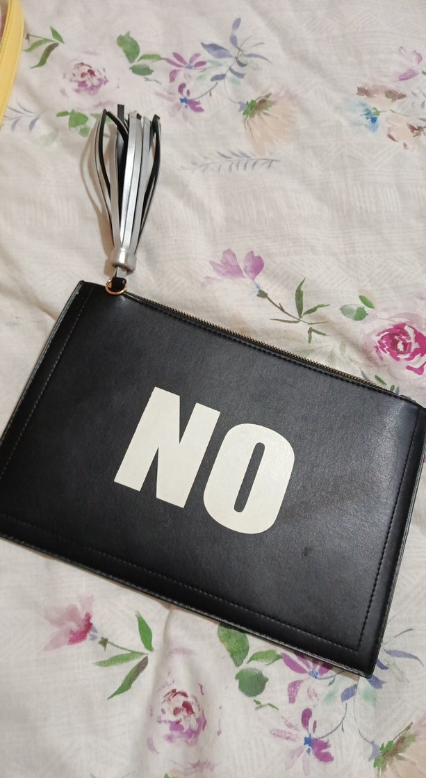 Püsküllü Gri Deri Kadın Portföy Çanta - Görsel 2