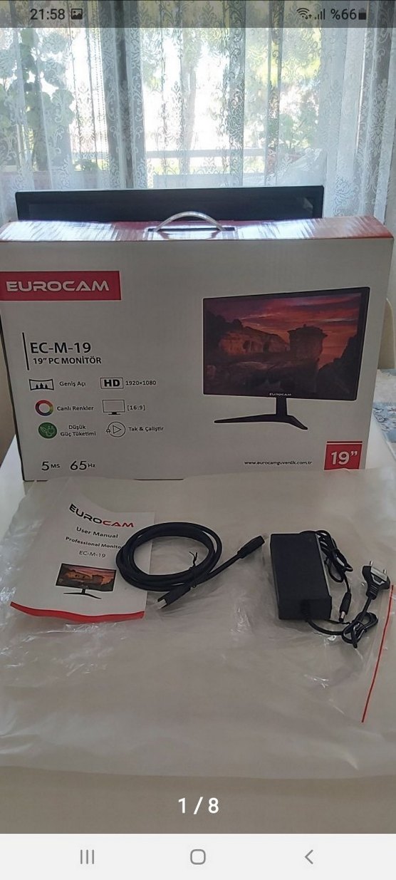 Eurocam 19" Siyah PC Monitör - Görsel 2