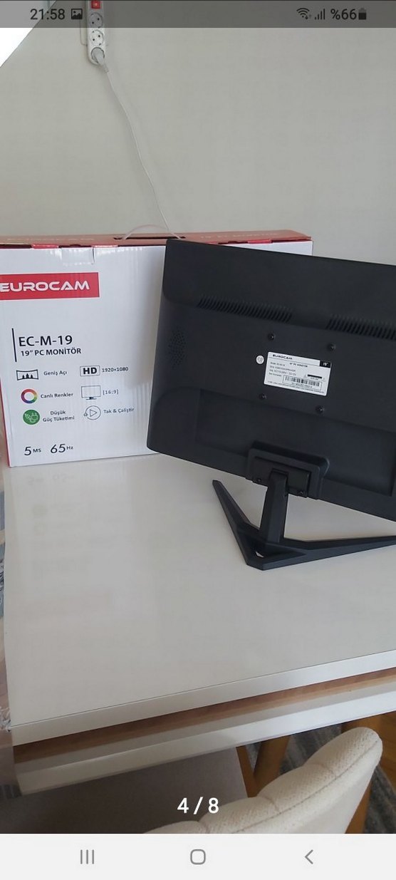 Eurocam 19" Siyah PC Monitör - Görsel 4