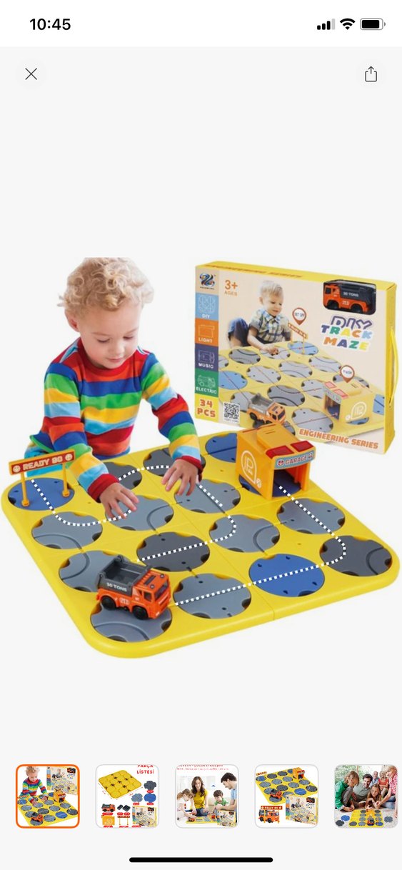 Renkli DIY Elektrikli Yarış Parkuru Oyuncak - Görsel 2