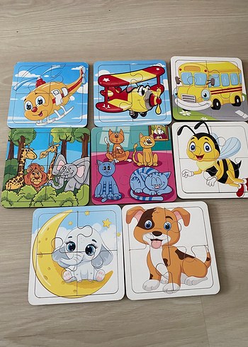Renkli Çocuk Puzzle Seti