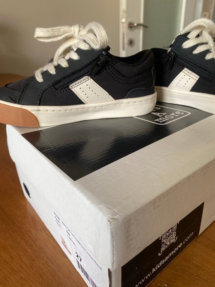 Çocuk Siyah Günlük Spor Ayakkabı - Görsel 2