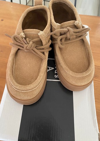 Bej Süet Erkek Çocuk Özel Gün Ayakkabısı - Görsel 3