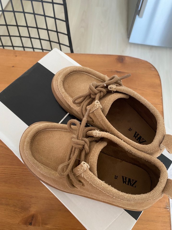 Bej Süet Erkek Çocuk Özel Gün Ayakkabısı - Görsel 2