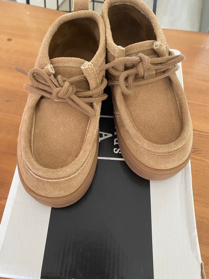 Bej Süet Erkek Çocuk Özel Gün Ayakkabısı - Görsel 3