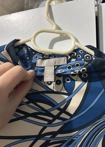 Desenli Yüksek Yakalı midi Elbise - Görsel 2