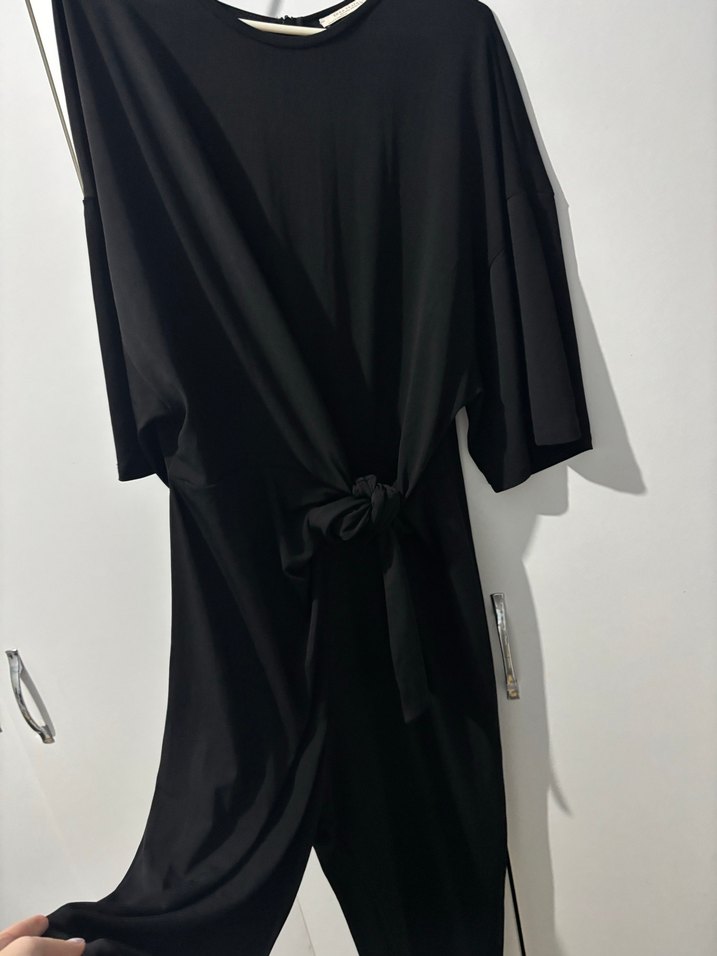 Siyah Salaş Uzun tulum - Görsel 3