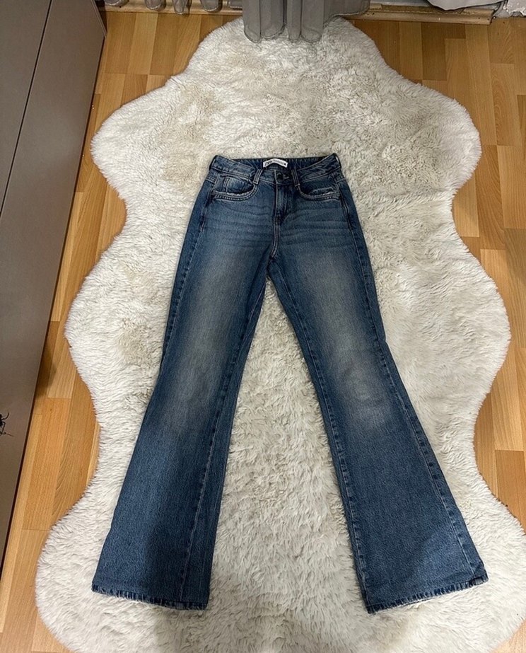 Kadın Mavi Denim Jean - Görsel 2