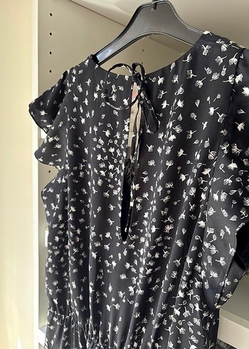 Kadın Siyah Bağlamalı Uzun Tulum - Görsel 2