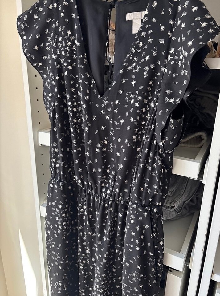 Kadın Siyah Bağlamalı Uzun Tulum - Görsel 4