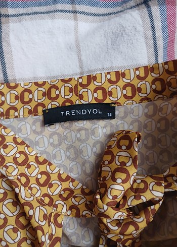 Bohem V Yaka Düğmeli Maternity Bluz - Görsel 3