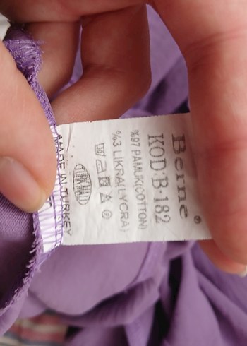 Mor Uzun Kollu Salaş Bluz - Görsel 3