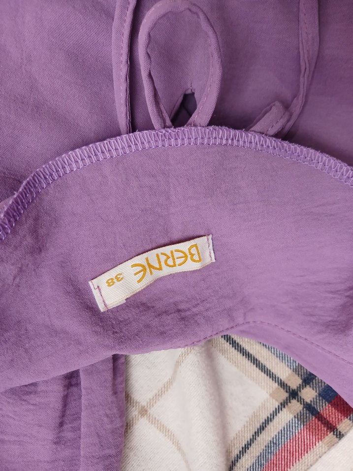 Mor Uzun Kollu Salaş  Bluz - Görsel 2