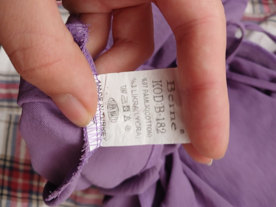 Mor Uzun Kollu Salaş  Bluz - Görsel 3