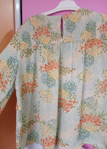 Çiçek Desenli Bohem Kadın Bluz - Görsel 2