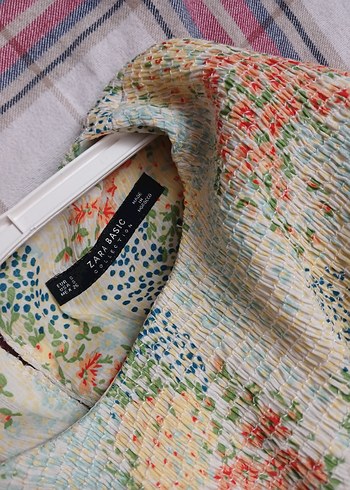 Çiçek Desenli Bohem Kadın Bluz - Görsel 3