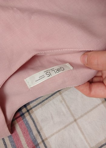 Pembe Kısa Kollu Kadın Bluz - Görsel 3