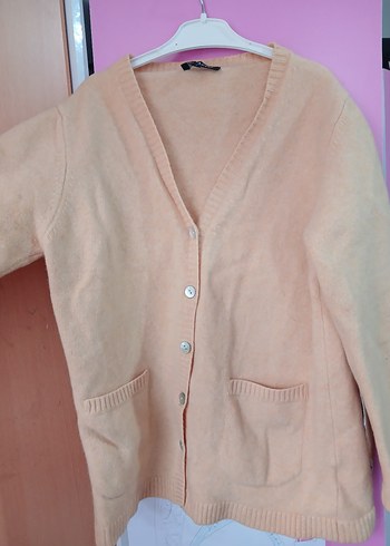 Düğmeli Midi Kadın Hırka - Görsel 2