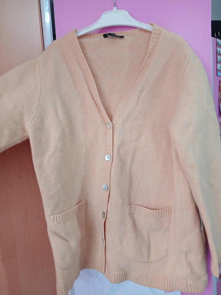 Düğmeli Midi Kadın Hırka - Görsel 2