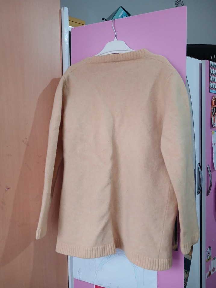 Düğmeli Midi Kadın Hırka - Görsel 3