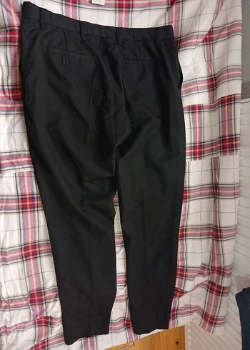 Erkek Siyah Pilili Normal Kesim Pantolon - Görsel 2