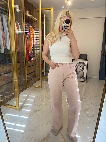 s Beden H&M pudra pembesi pantolon