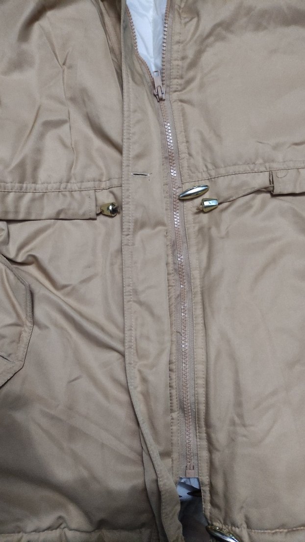 Bej Fermuarlı Kadın Kışlık Mont - Görsel 3