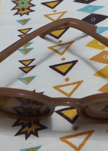 Kahverengi Retro Kadın Güneş Gözlüğü - Görsel 3