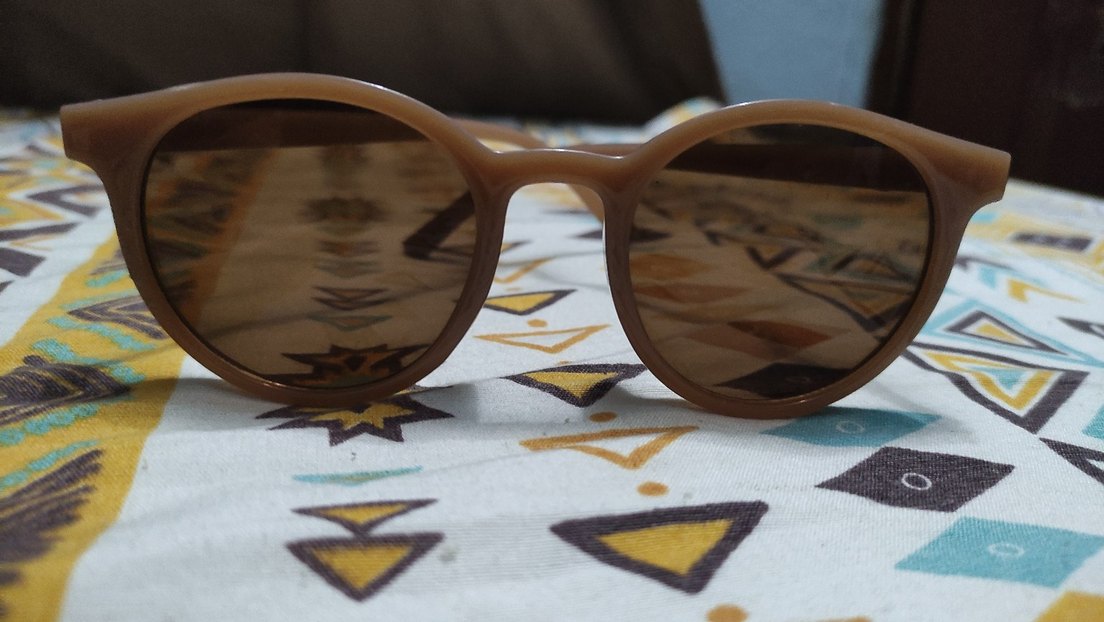 Kahverengi Retro Kadın Güneş Gözlüğü - Görsel 2