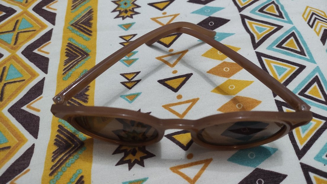 Kahverengi Retro Kadın Güneş Gözlüğü - Görsel 3