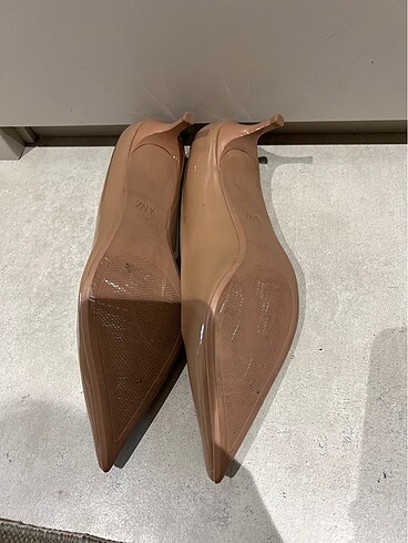 38 Beden camel Renk Zara topuklu ayakkabı