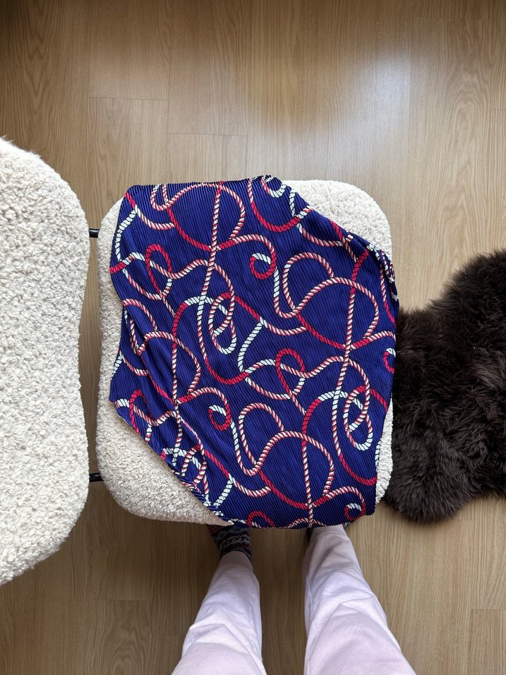 Zara Renkli Pliseli Kadın Fular - Görsel 2