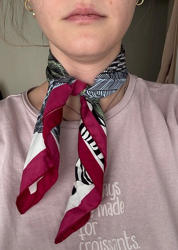 Bohem Çok Renkli Desenli Kadın Fular - Görsel 3