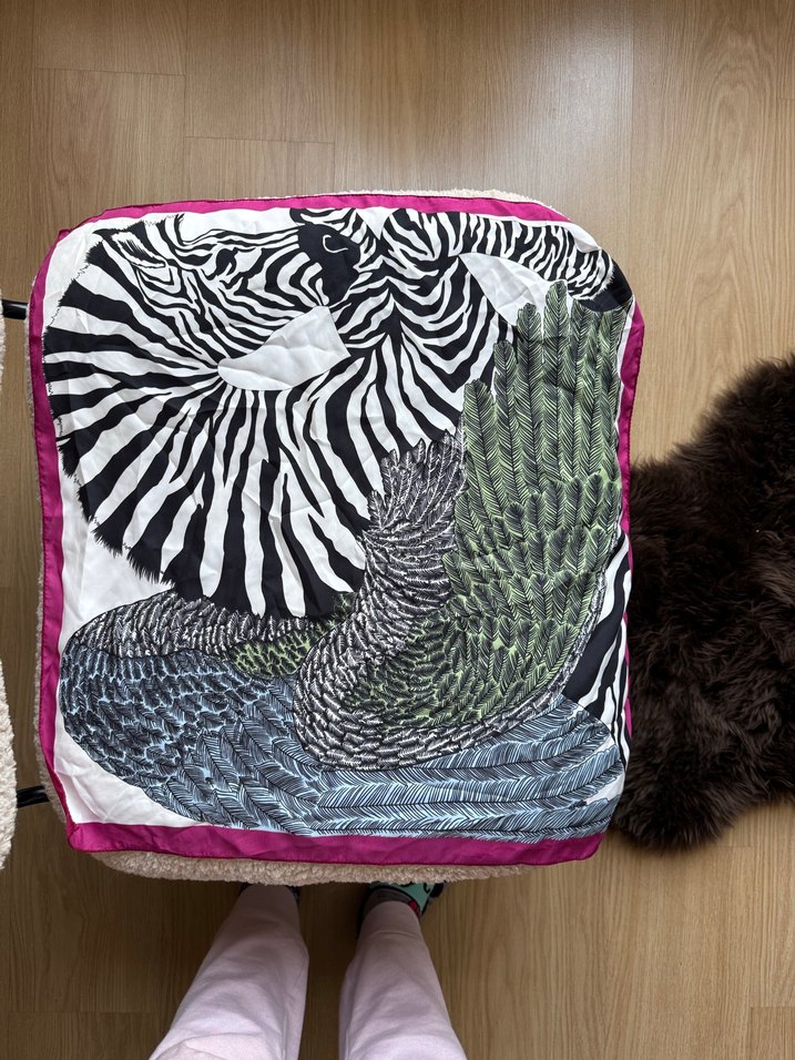 Bohem Çok Renkli Desenli Kadın Fular - Görsel 4