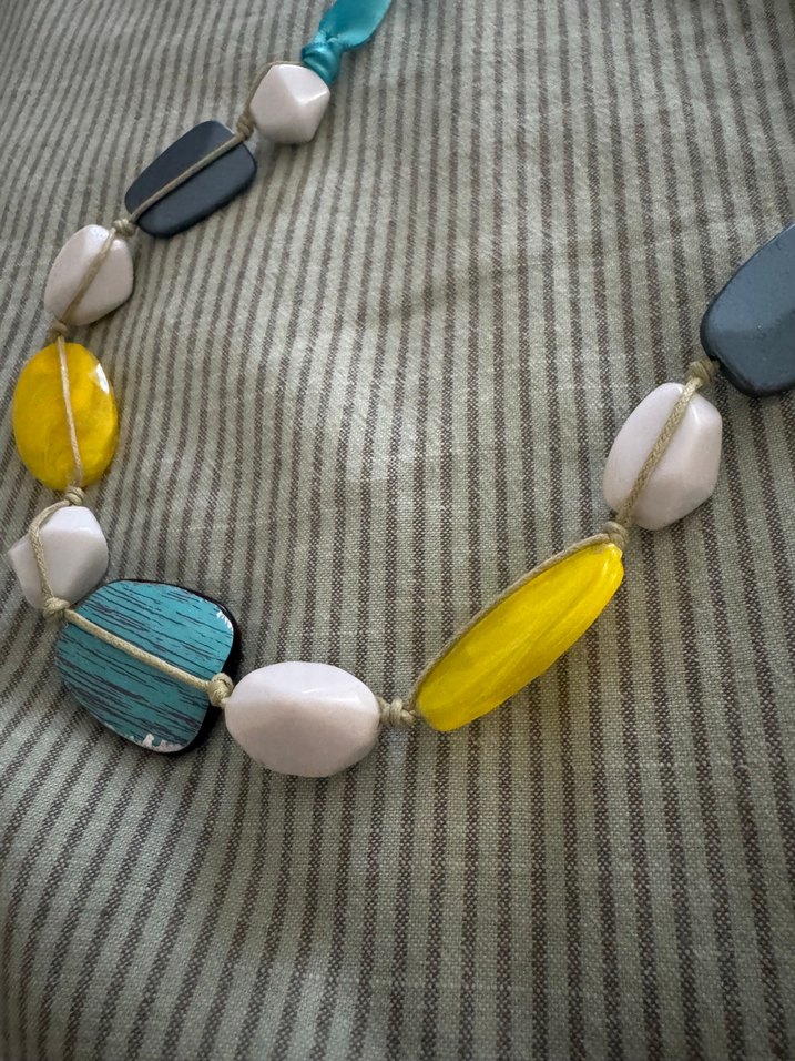 Renkli Boncuklu Uzun Bohem Kolye - Görsel 2