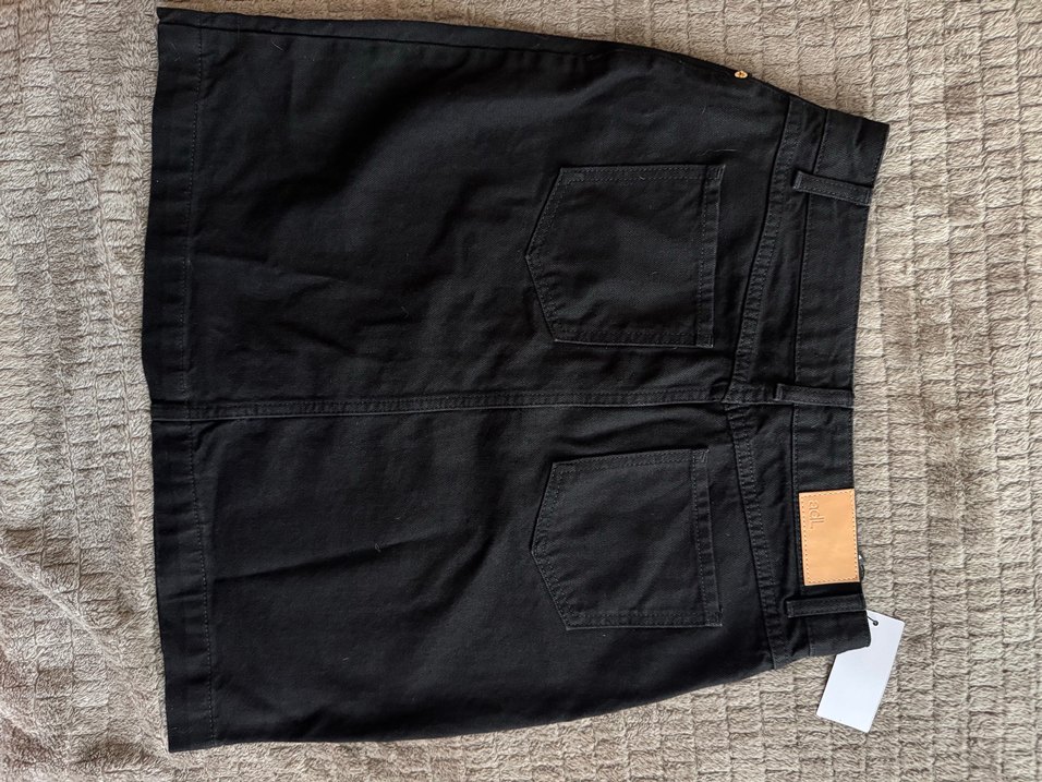 Adil Işık Siyah Düğmeli Mini Kot Etek - Görsel 2