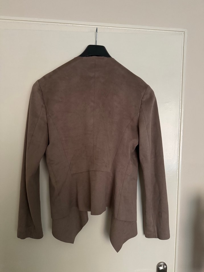 Sütlü Kahve Kadın Süet Ceket - Görsel 2